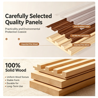 Panneaux en bois massif sur mesure |   Panneaux muraux et de plafond 3D décoratifs pour cloisons et rénovations
