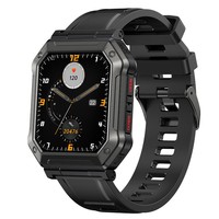 Reloj Inteligente Deportivo Unisex con Correa de Silicona, Resistente al Agua, Monitoreo de Salud, Sueño y Actividad Física