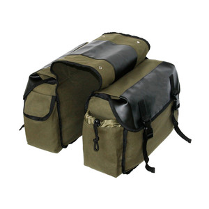 Porte-vélo en toile Durable, grande capacité, en toile améliorée, sacoche arrière pour bicyclette, avec plusieurs poches - Product Image 1