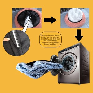 Wholesale Classic Detachable Washable Waterproof Non-Slip Round Winter Plush <strong>Pet</strong> <strong>Bed</strong> for Dogs and Cats Box Packaging - Product Image 2