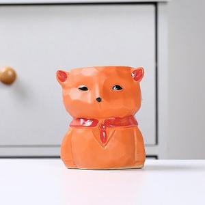 MSH Pots de fleurs décoratifs <span class=keywords><strong>en</strong></span> céramique <span class=keywords><strong>en</strong></span> forme d'animaux de dessin animé pour plantes succulentes et <span class=keywords><strong>cactus</strong></span> - Product Image 5