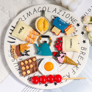 Wholesale Custom Fridge Refrigerator Magnet Souvenir Promotional Gifts Luxury 3D Resin Simulated Food Fridge Magnet for Fridge - Product Image 2
