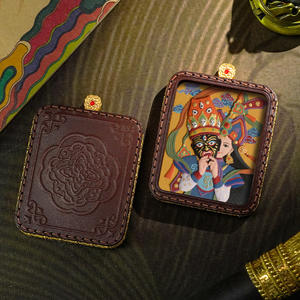 Tsatsa Thangka Zhakilam Hecho a Mano en Latón, Cuero y Arcilla, Dios Amarillo <span class=keywords><strong>de</strong></span> la Riqueza, Buda <span class=keywords><strong>de</strong></span> la Medicina, Protección, Bendición, Estilo Étnico - Product Image 4