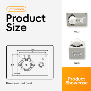 실리콘 튜브 도징 펌프 기계 12v 24v DC 모터 조정 가능한 유량 미니 연동 펌프 - Product Image 4
