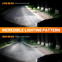HYNBYZJ Phare LED universel pour voiture à alimentation stable 65W, 140W 12V, super lumineux, 30000LM, ampoule de phare LED Canbus