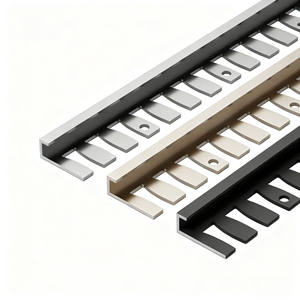 بلاط على شكل شريط انتقالي من سبائك الألومنيوم ، إطار معدني للوحة الحائط الحديثة للفيلا/ديكور الفندق - Product Image 4