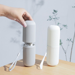 Étui de voyage portable pour brosse à dents, boîte de rangement en plastique de 200 ml pour la salle de bain - Product Image 4