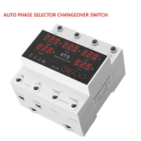 Commutateur de Transfert Automatique (ATS) Sélecteur de Phase Alimentation Sans Interruption Limiteur de Surintensité et Surtension à Trois Voies avec Affichage 5 Écrans