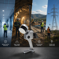 GEOSUN GS-120G Slam RTK LiDAR Portátil, Escáner 3D de Alta Precisión, 1.280.000 Puntos por Segundo para Trabajos de Excavación y Estudio de Cuevas