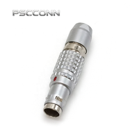 Connecteur industriel étanche IP68 PSCCONN série T 0T à 4 broches, auto-bloquant par poussée et traction, AFGG.0T.304.CPARC52, AFGG.0T.304.CPARC52Z