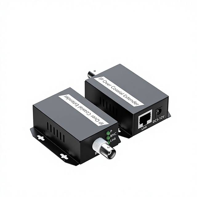 IP Coaxial Transmitter 75-5 Two-Core Cable Network Signal Extender Project Modification Converter EOC