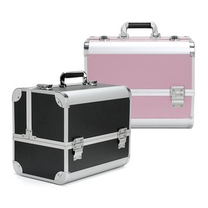 Nouvelle Trousse de Maquillage Professionnelle Portable en Aluminium <span class=keywords><strong>Rose</strong></span> pour Salon de Beauté – Organisateur Rigide pour Cosmétiques – Vente en Gros - Product Image 4