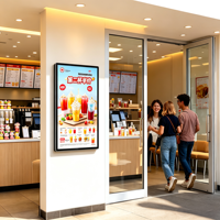 Pantalla Digital de Señalización de 43 Pulgadas con Android para Montaje en Pared, Reproductor LCD sin Pantalla Táctil para Vestíbulo de Hotel y Tienda Comercial