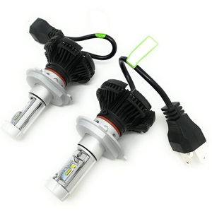 Coppia di X3 H4 6000LM 50W fari auto a LED bianchi 6500K temperatura colore 30W potenza nuova condizione H1 forma funzione lampeggiante - Product Image 1