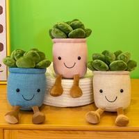 Vente chaude Champignon Fleur Série Réaliste Plante Succulente Jouet Poupées avec Jambes Creative Fleur En Peluche Animaux En Peluche Jouets