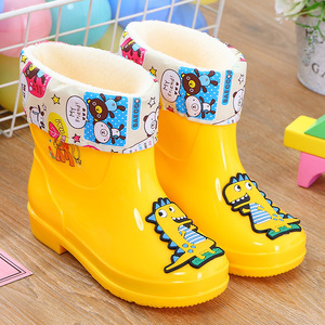 Bottes de pluie imperméables pour enfants, style princesse, pour garçons et filles, antidérapantes, avec semelle haute, en caoutchouc, pour la maternelle, les sports aquatiques d'été - Product Image 6