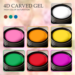 Private Label Wholesale Flower UV Nail Art 4D Carving Nail <strong>Gel</strong> Paint Sculpture Nail <strong>Gel</strong> Uv Solid Carve <strong>Gel</strong> - Product Image 2