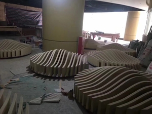 Revêtement de mur-rideau en tube carré d'aluminium architectural pour les balcons d'appartements - Product Image 2