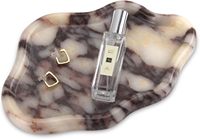 Marbre de luxe naturel Nuage Marbre Salle de bain Vanité Plateau Cuisine Salle de bain Table Plateau de service pour café Parfum Bijoux Maquillage