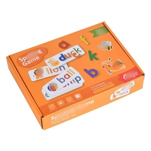 Jeu d'orthographe en bois pour enfants, jouet éducatif précoce, reconnaissance <span class=keywords><strong>de</strong></span> l'alphabet, orthographe des <span class=keywords><strong>mots</strong></span> - Product Image 6