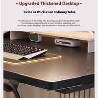 Bureau PC E-sport Intelligent Table de Gaming pour Streamer Bureau d'Ordinateur Maison et Bureau avec Surface en MDF