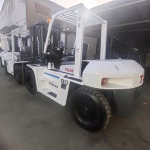 מלגזות כבדות TCM דגם FD80Z8 8 טון, מלגזות דיזל, מנשאים, מלגזות TCM משומשות להובלת חומרים, מלגזה 8 טון, יד שנייה - Product Image 1