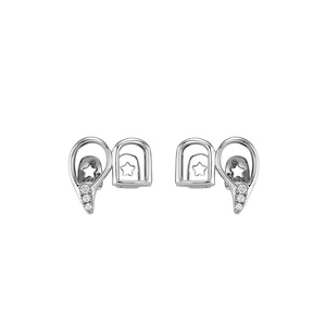Grillz para dientes: diseño geométrico hueco de oro, plata y circonita con engaste de púas, para uso diario masculino. - Product Image 5