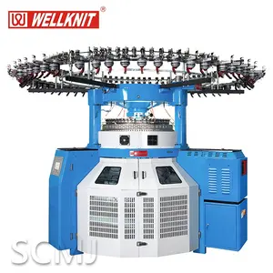 Tekstil Dekorasi Rumah Kasur Double Komputerisasi Jacquard Circular Knitting Machine