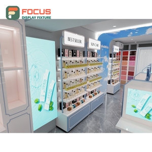Servicio Integral para Tiendas Minoristas: Expositor de Piso de Madera Sólida, Solución Integral para Diseño de Tiendas de Cosméticos - Product Image 6