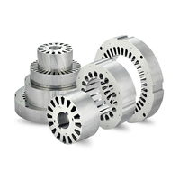 Rotor de moteur de moyeu à inertie moyenne et estampage de noyau de fer laminé par stator pour robot de chariot