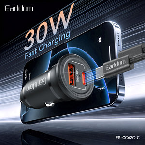 Cargador de coche portátil Earldom 30W PD QC3.0 de carga rápida compatible con Huawei/Xiaomi/Apple/Samsung con protocolo de carga rápida completo. - Product Image 4