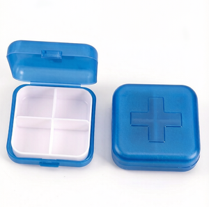 Portable Small Size Pill Organizer Plastic Case Travel Box for Pills & Jewelry, Sturdy Lightweight Plastic Container - Product Image 2