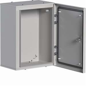 FL707L Personalizzabile con armadio Hagers in acciaio con porta liscia H400 W300 D200 - Product Image 1