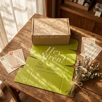 Scatole Postali Personalizzate Colorate Pieghevoli Ecologiche Degradabili in Materiali Riciclati con Logo del Cliente per Abbigliamento Calze Regali