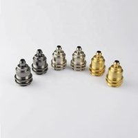 Douille de lampe filetée en bronze E26 E27, support de lampe en laiton, pièces de lampe, douille de lampe pour éclairage DIY, suspension, ampoule