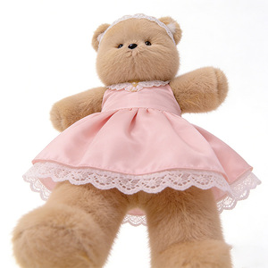 Oso de Peluche Suave con Falda, Oso de Peluche Marrón Personalizado, Oso de Peluche con Diadema Personalizable - Product Image 6