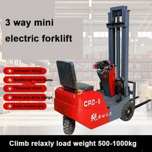 Electric Forklift 48V 52A Lead Acid Battery 0.5-1 Ton Mini Electric Forklift For Sale