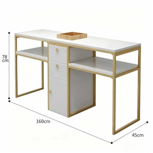 Japanese-style Trendy Single & Double Layer Manicure <b>Table</b> Set with Chair, Special Offer for Economical Manicure <b>Table</b> and Sofa - Product Image 5