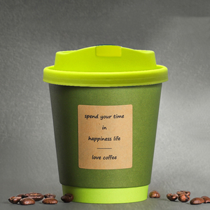 Vasos de Papel Impresos Desechables de Doble Pared, Ondulados, Recubiertos de PE, Biodegradables, 250ml, con Logotipo Personalizado para Café y Panettone, 230-320gsm - Product Image 4