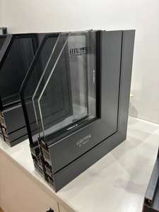 Modern ev güvenlik kanatlı pencere Hurricane darbe yüksek hava sızdırmazlığı termal mola alüminyum profil çift bölmeler mutfak - Product Image 5