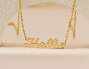 Collana con nome personalizzato viene garanzia di soddisfazione di qualità garantendo un regalo perfetto che una persona speciale gioielli in acciaio inossidabile - Product Image 3