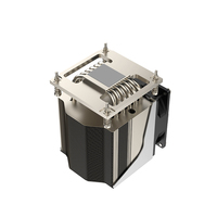 Solution de conception de dissipateur thermique d'ordinateur Xinhao aileron en aluminium 5 caloducs en cuivre avec ventilateur pour radiateur CPU de serveur de prise carrée LGA1700