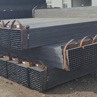 Tube carré en acier au carbone Youfa 3 pouces (75 mm) RHS 60x40x3.0 Finition brute 6,5 m de long Tube en fer