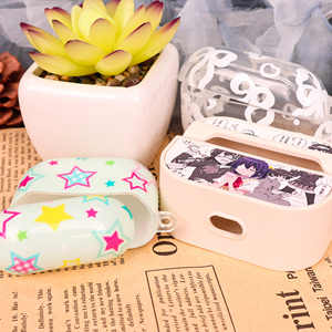 เคสหูฟังบลูทูธอะคริลิกใสแบบกำหนดเอง, ฝาครอบป้องกันพิมพ์ลายสีสันสดใสและพกพาสะดวก, ของขวัญในอุดมคติสำหรับการใช้งานประจำวัน - Product Image 5