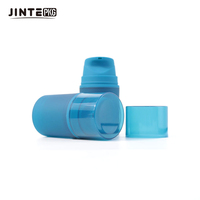 Flacon Pompe Airless en Plastique Bleu pour Sérum Contour des Yeux, 30ml-150ml, Vente en Gros, Accessoires de Maquillage et de Voyage