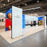 Stand modulaire de salon professionnel réutilisable, durable et sans soudure, à fixation baïonnette, pour conférences et événements d'ingénierie