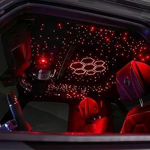 Kit de Iluminación de Fibra Óptica de 16W, Juego de Cables LED RGBW para Decoración Interior de Automóviles - Product Image 6