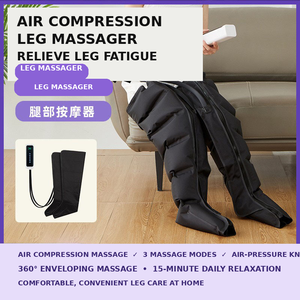 Masseur de jambes sans fil à compression d'air avec télécommande, 3 modes, 3 niveaux d'intensité - Product Image 4