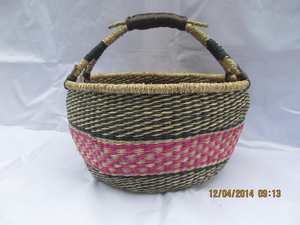 <b>Woven</b> <b>Basket</b> with Handle and Many Beautiful Designs for Clothes Seagrass <b>Basket</b> Laundry <b>Basket</b> Living Room Storage - Product Image 3