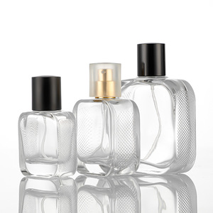 Flat Square Crocodile <b>Perfume</b> <b>Bottle</b> Transparent Glass Refillable Spray <b>Bottle</b> Premium Portable Cosmetic <b>Sample</b> Empty Container - Product Image 1